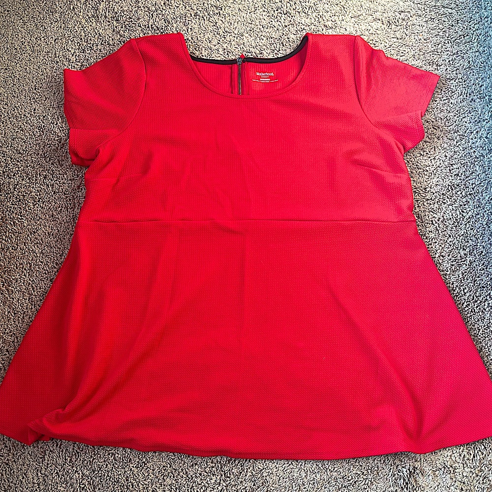 Motherhood Maternity Red Top 3XL *NWOT*